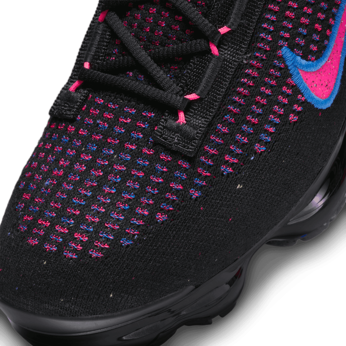 Nike Air VaporMax 2021 Flyknit Shoes in Black Angle 4