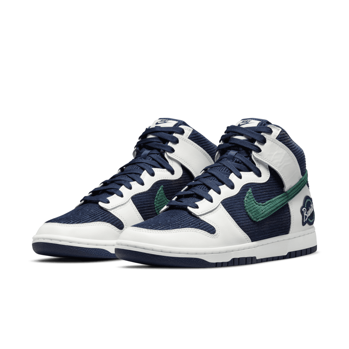 Nike Dunk High Sports Specialties White Navy Angle 2