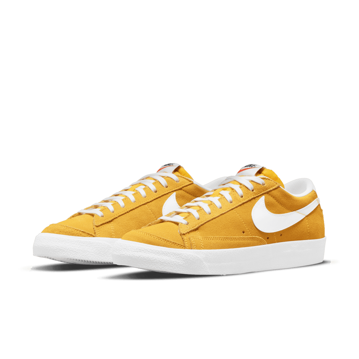 Nike Blazer Low '77 Shoes in Yellow Angle 2