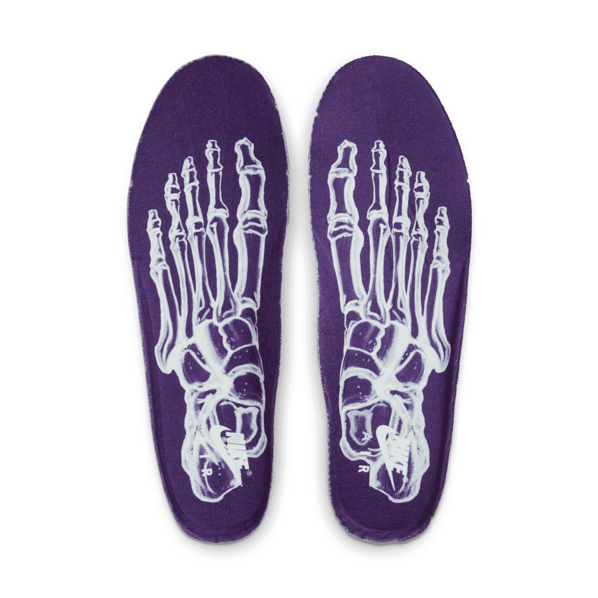 Nike Air Force 1 Low 07 QS Purple Skeleton Halloween (2021) Angle 7