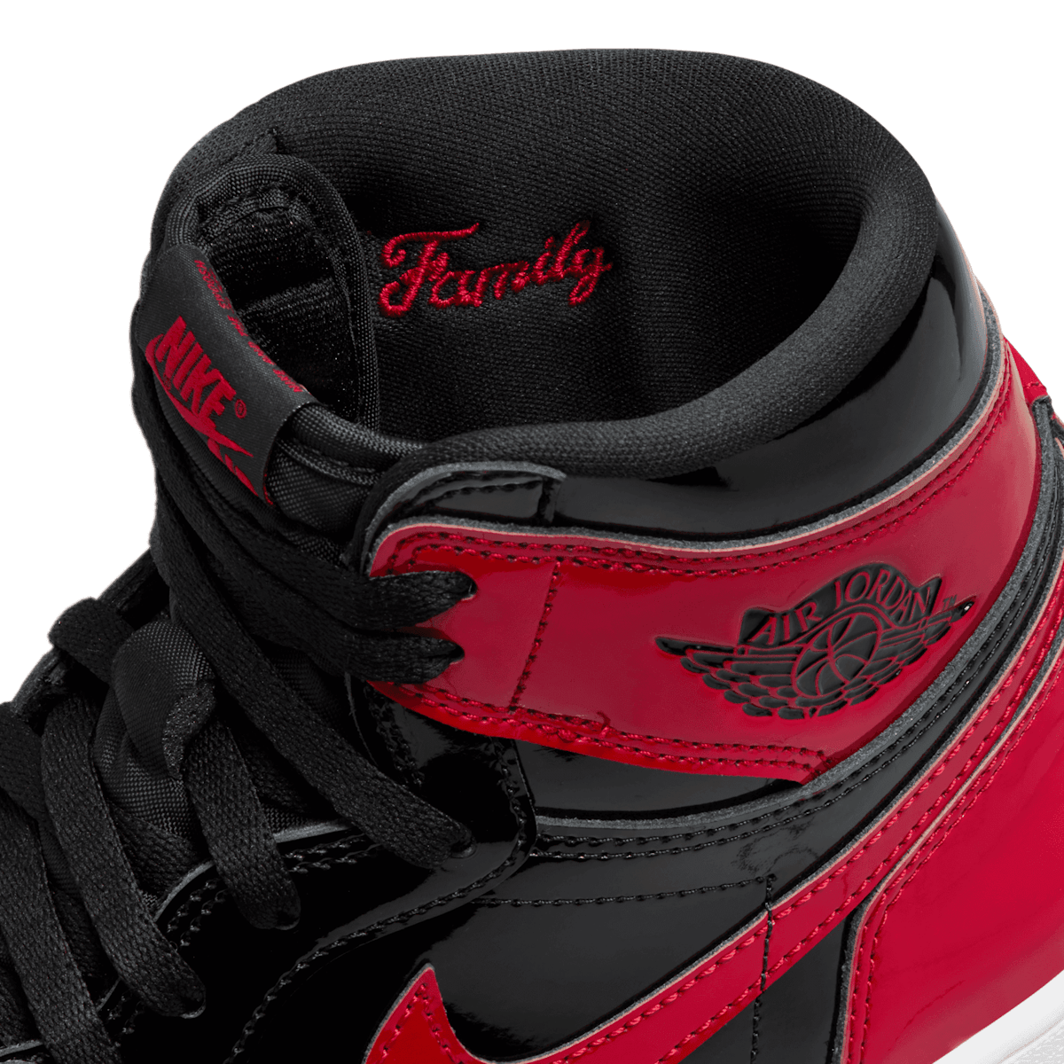 Air Jordan 1 High Patent Bred Angle 6