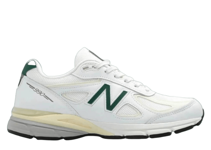 New Balance 990v4 Made in USA by Teddy Santis White Green