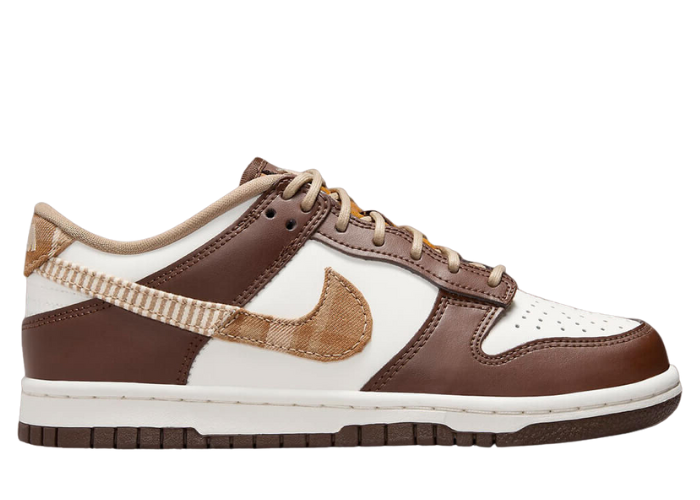 Nike Dunk Low Leather Plaid Brown (GS)
