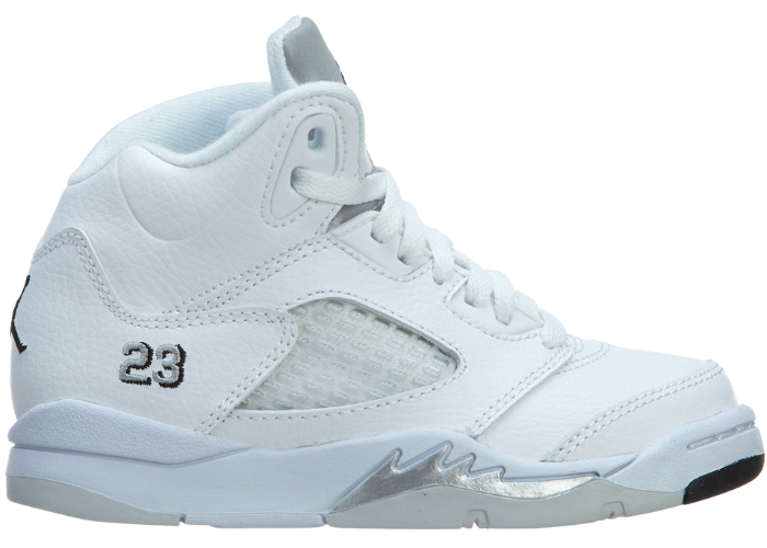 Air Jordan 5 Retro Metallic White (2015) (PS) Raffles and Release Date ...