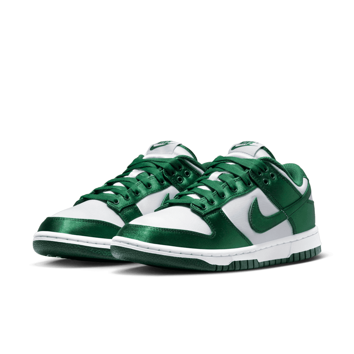 Nike Dunk Low Satin White Team Green (W) - DX5931-100 Raffles and