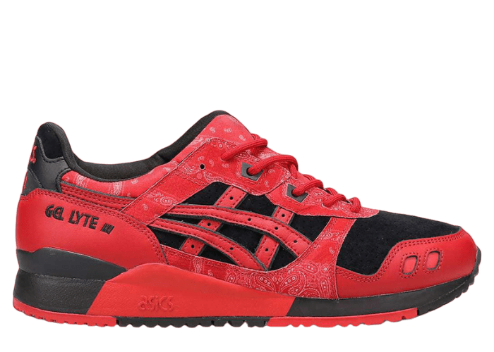 Asics GEL-Lyte III RED SPIDER atmos Red - 1201A854-001 Raffles and