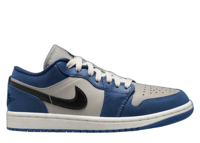 Air Jordan 1 Low French Blue College Grey (W) Raffles and Release