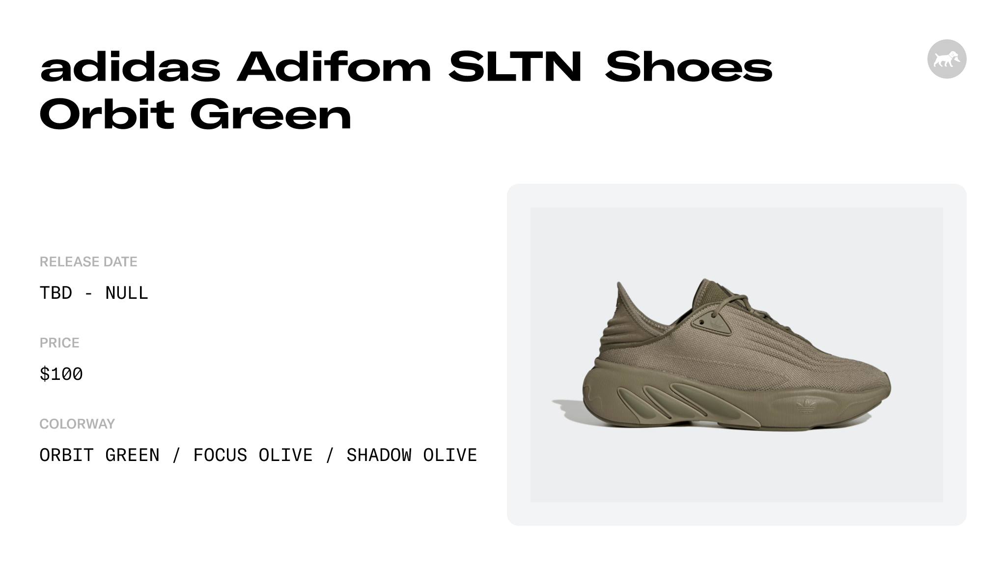 adidas Adifom SLTN Shoes Orbit Green Raffles and Release Date | Sole ...