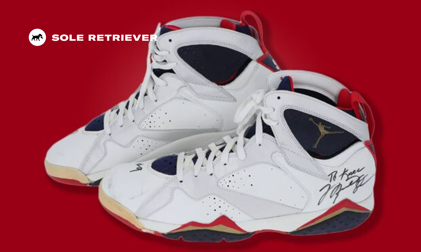 Michael Jordan Worn & Signed 1992 Olympic 'Dream Team' Air Jordan VII  Sneakers, Sports Memorabilia, Part II, Streetwear & Modern Collectibles