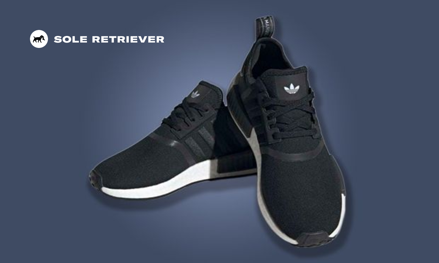 Gradient Detailing Hits The adidas NMD R1 Core Black Blue Dawn