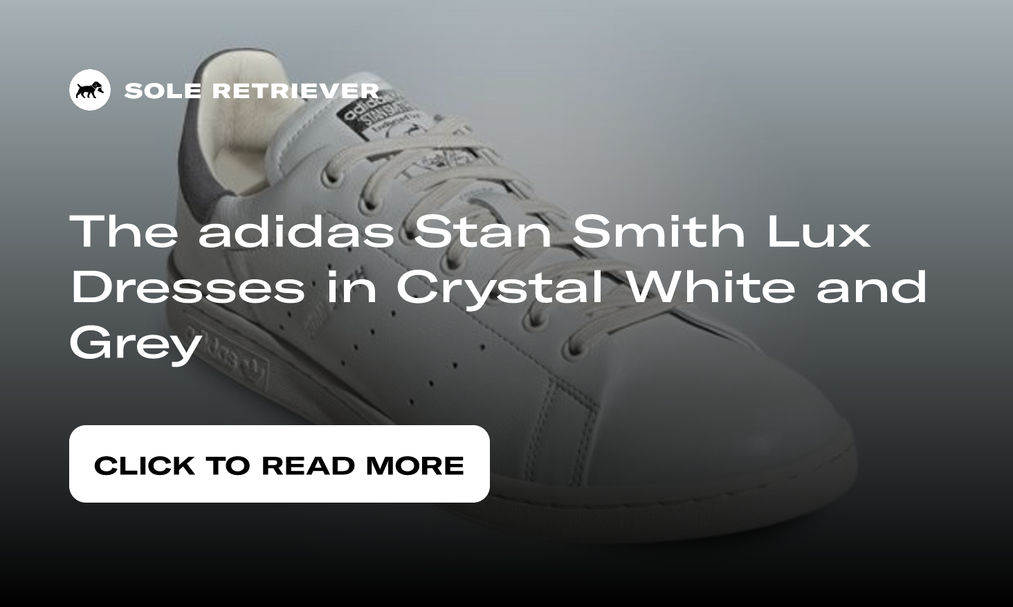The adidas Stan Smith Lux Dresses in Crystal White and Grey