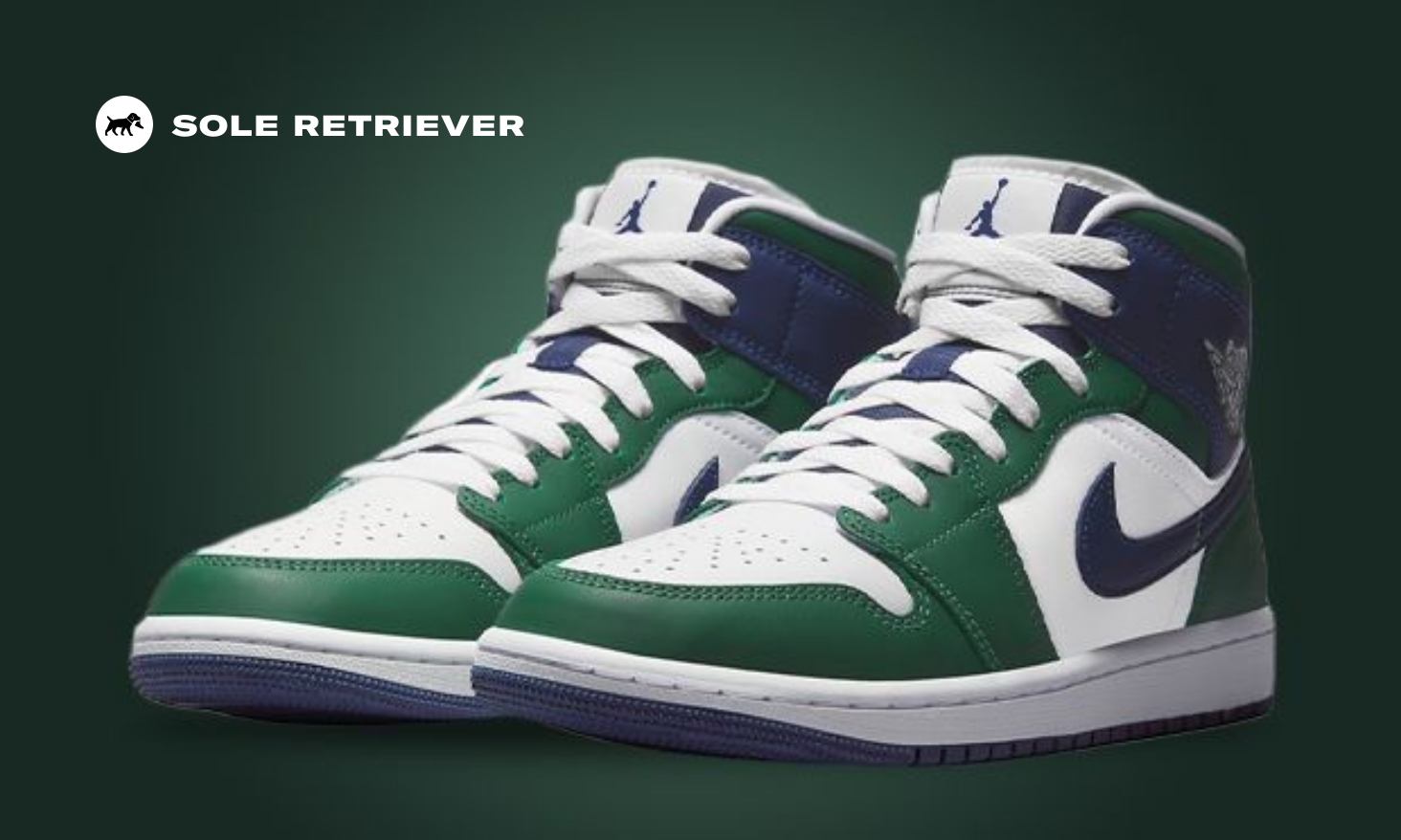 Noble Green & Midnight Navy Dress This Air Jordan 1 Mid