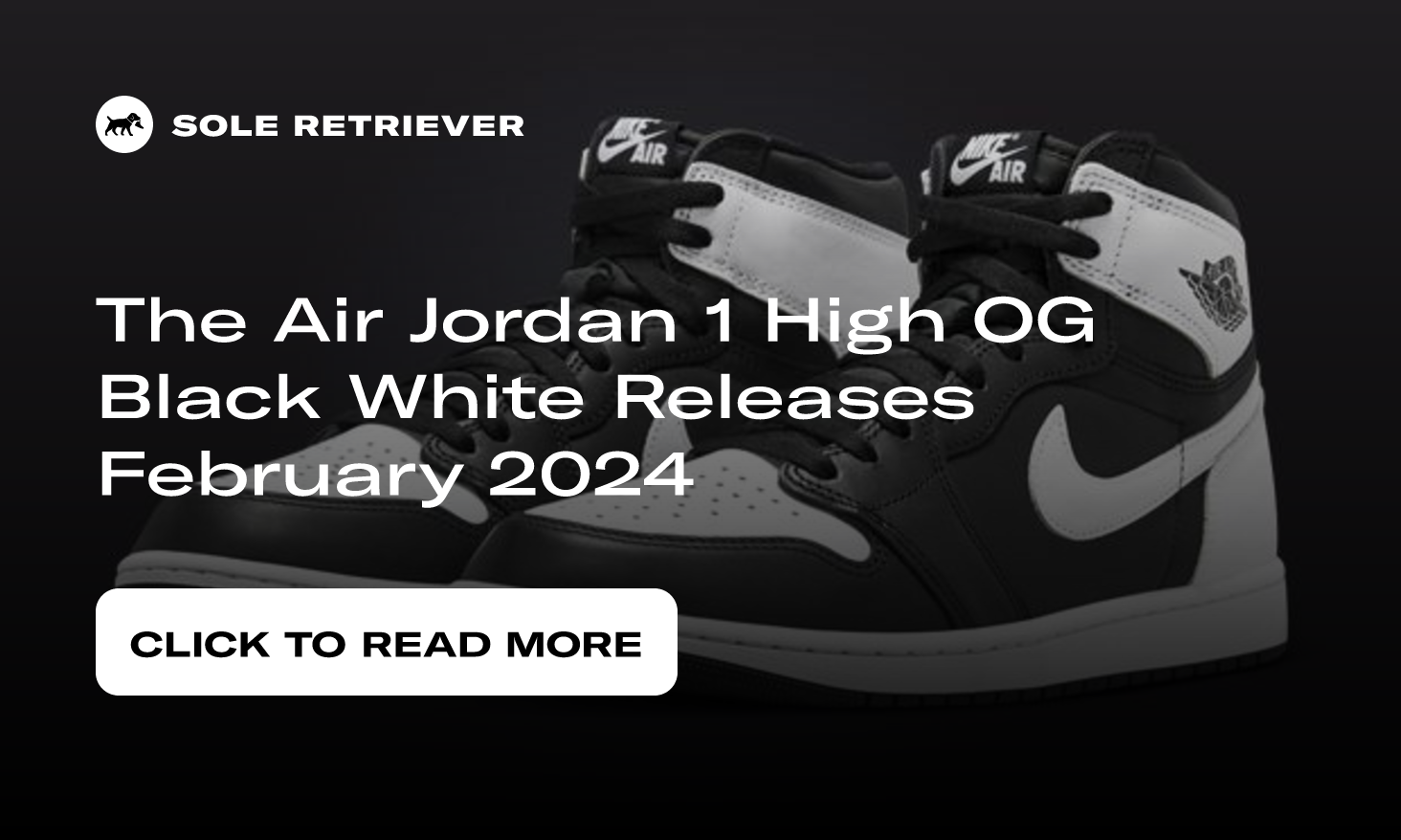 The Air Jordan 1 High OG Black White Releases February 2024