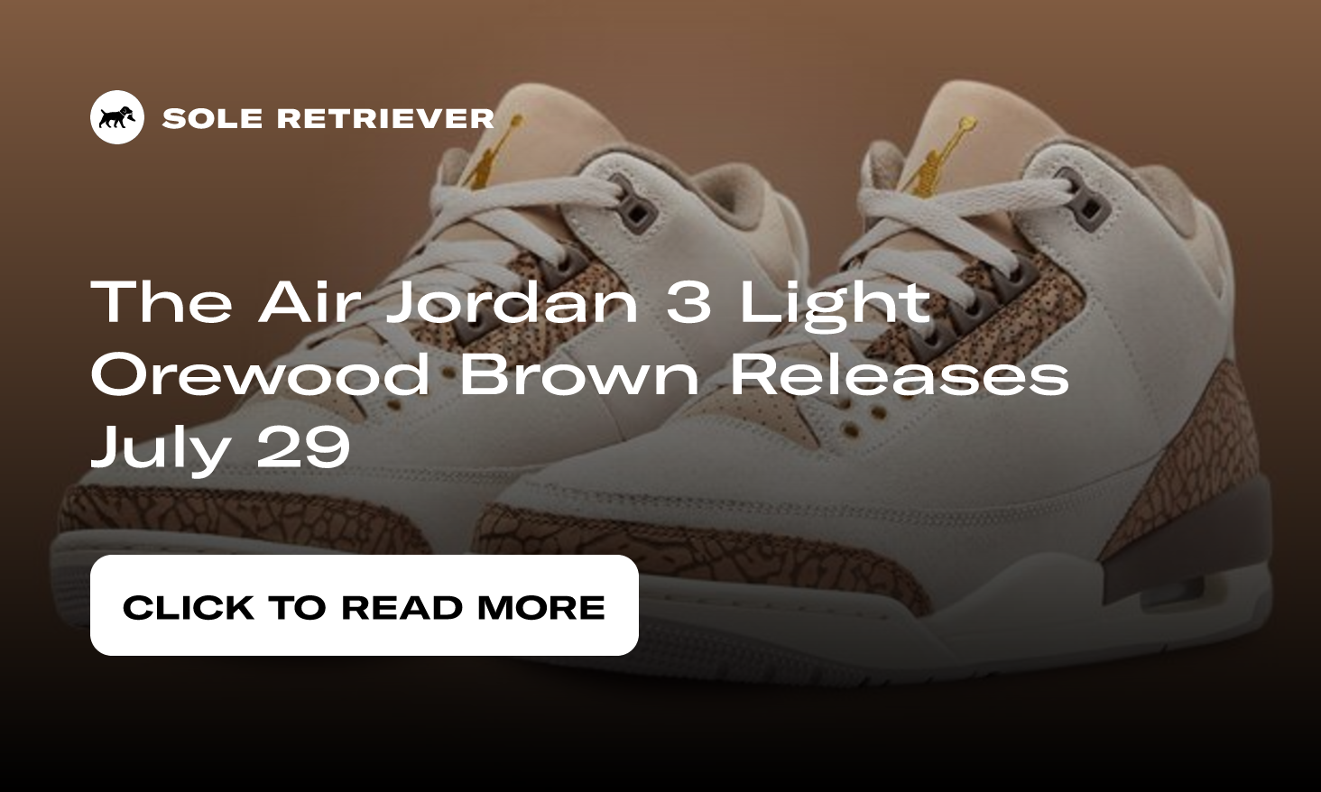 The Air Jordan 3 Light Orewood Brown Releases July 29