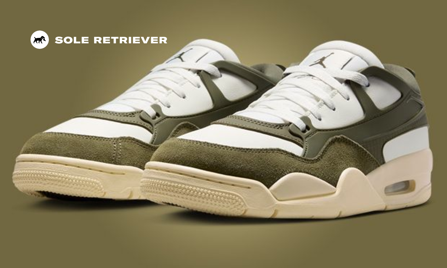 The Women's Air Jordan 4 RM Sail Medium Olive Releases The Women's Air Jordan 4 RM Sail Medium Olive Releases