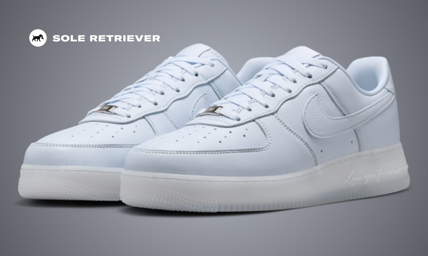 The Drake x Nike Air Force 1 Low Certified Lover Boy Palest Purple 
