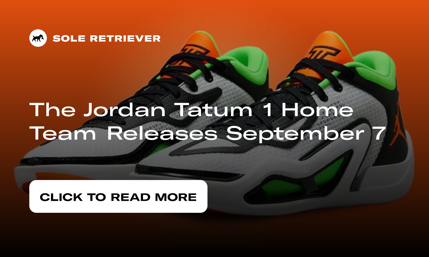 Jordan Tatum 1 White/Total Orange/Green Strike Men's Basketball