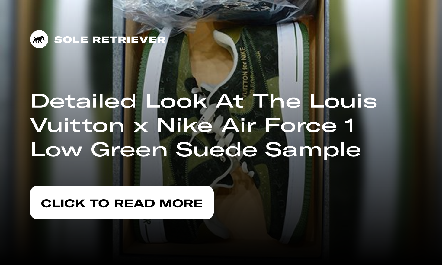 Louis Vuitton x Nike Air Force 1 Green Suede