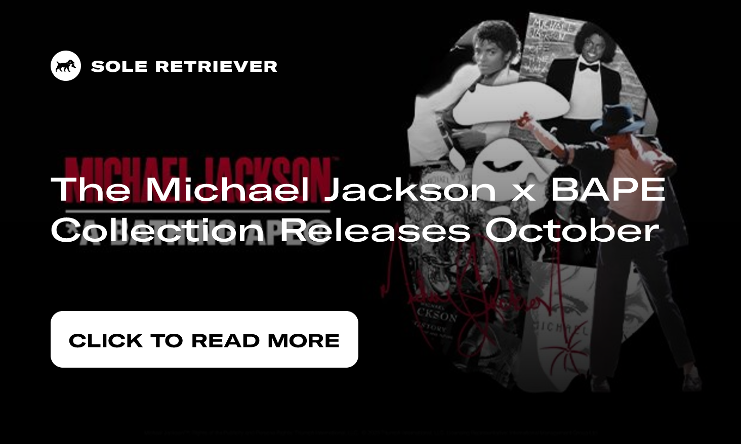 BAPE x Michael Jackson Varsity Jacket Red Men's - FW23 - US