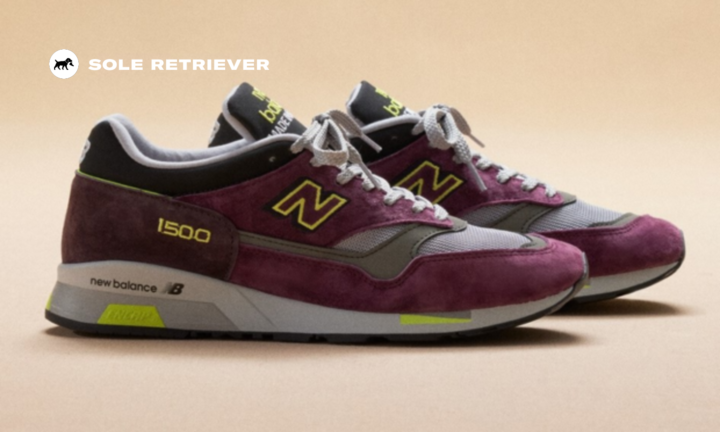The New Balance 1500 Made in UK Purple Neon Yellow Releases