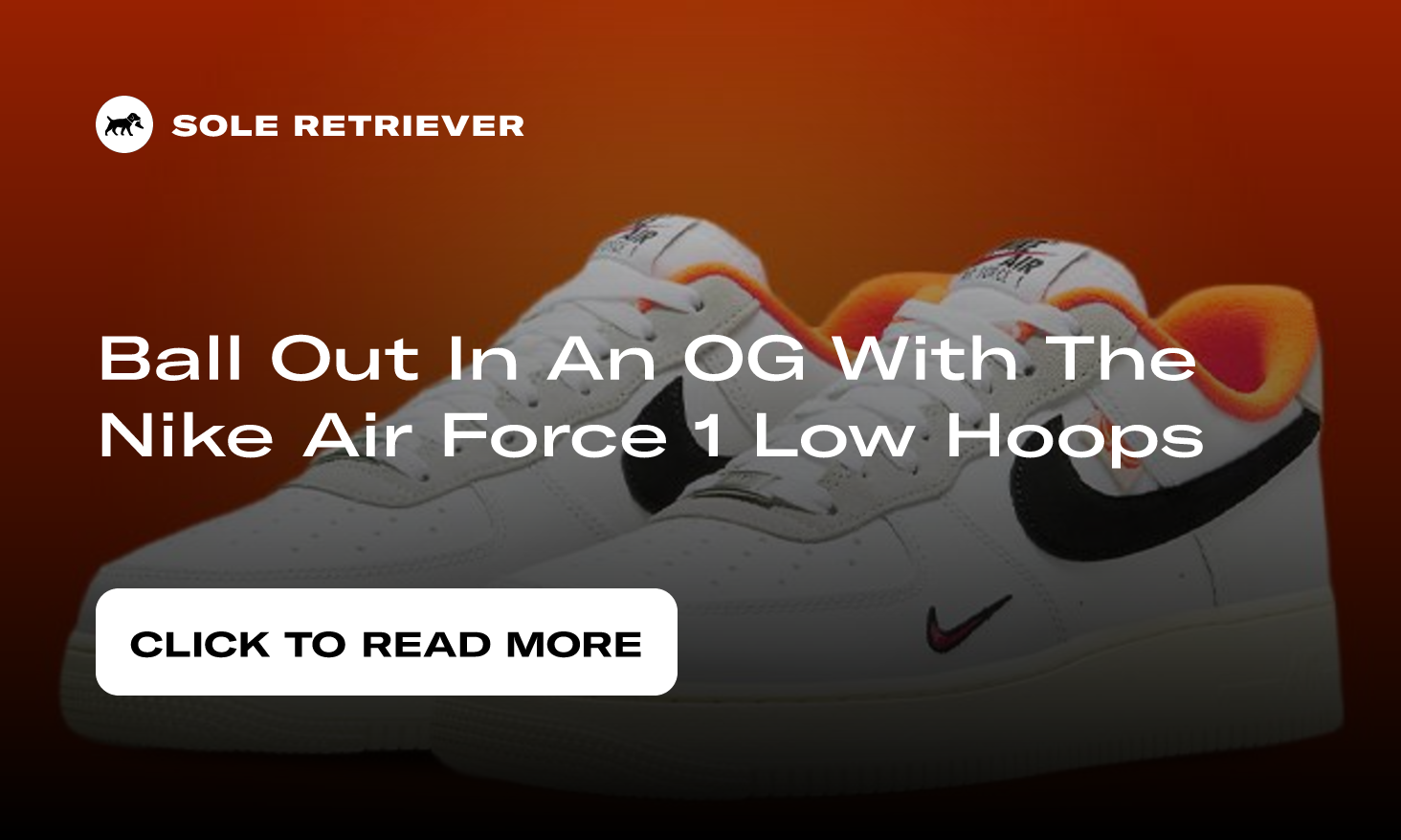 Nike Air Force 1 Low Hoops White Orange Black DX3357-100