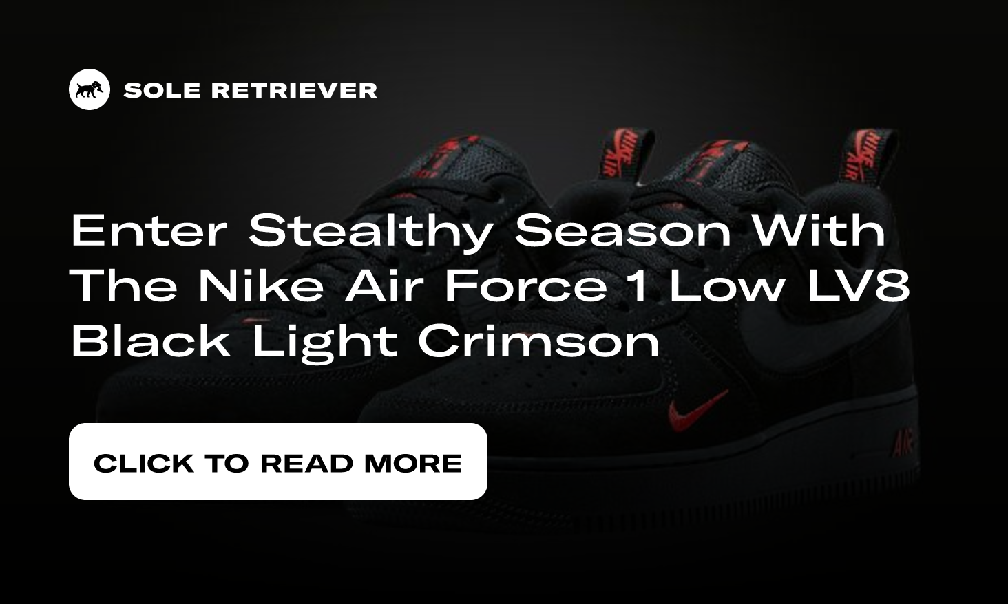 Nike Air Force 1 '07 LV8, Black / Black / Light Crimson