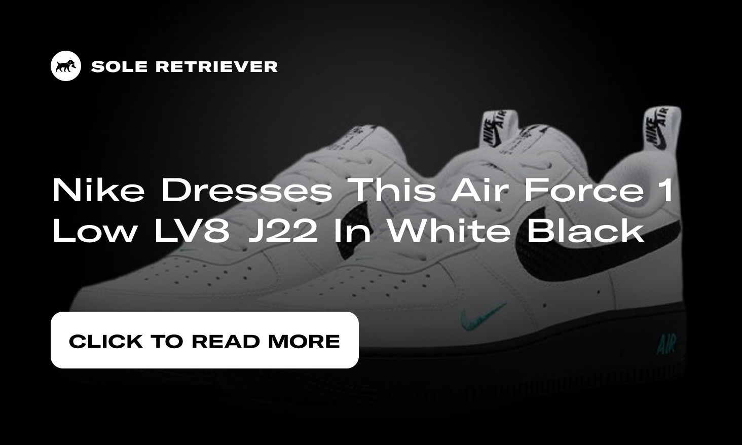 Men's Nike Air Force 1 '07 LV8 J22 White Black Washed Teal DR0155-100 Size  11