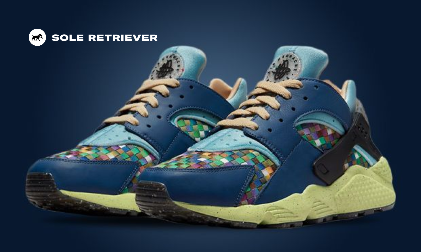 This Nike Air Huarache Crater Comes Woven In Multi-Color
