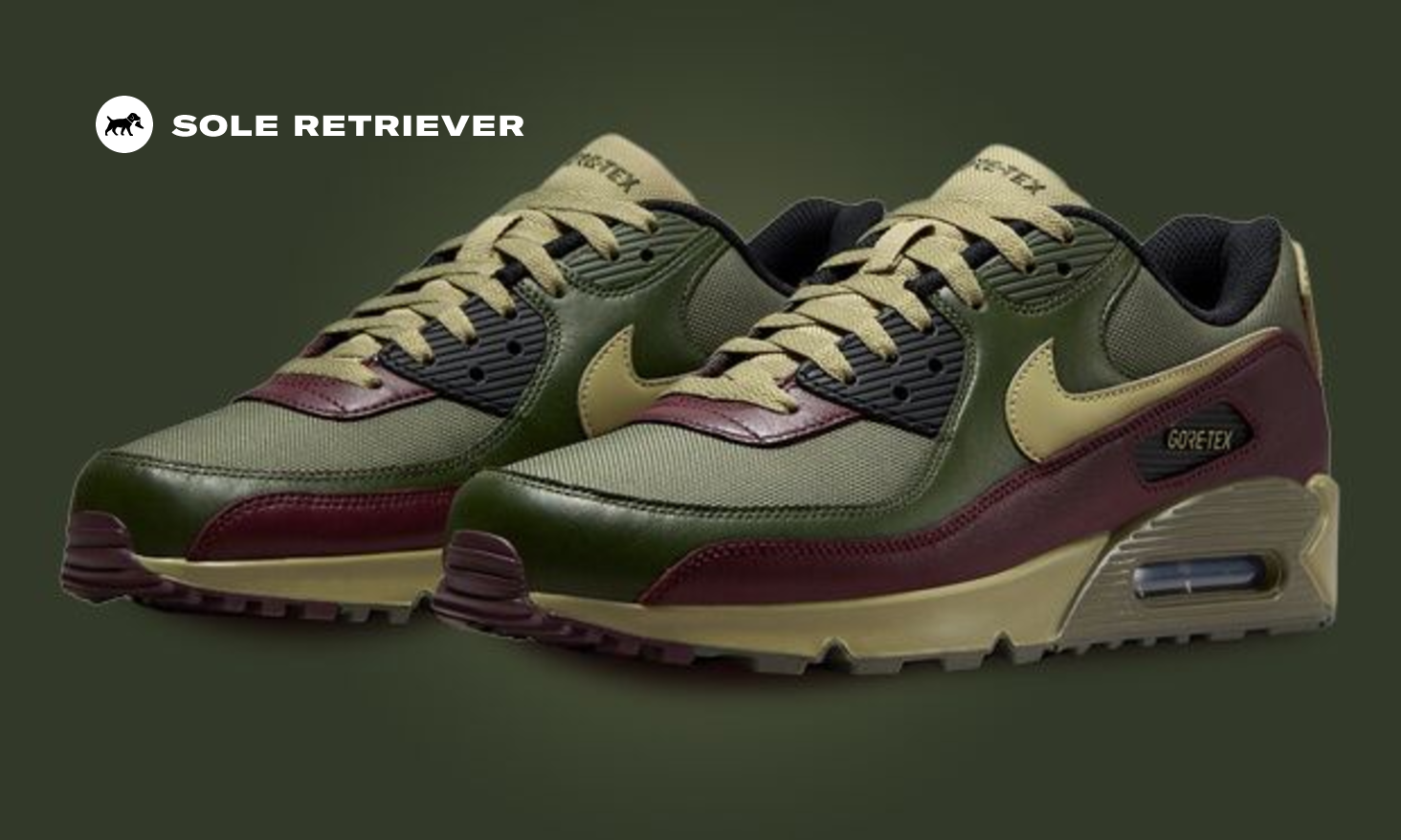NIKE AIR MAX 90 GTX MEDIUM OLIVE/NEUTRAL OLIVE-CARGO KHAKI