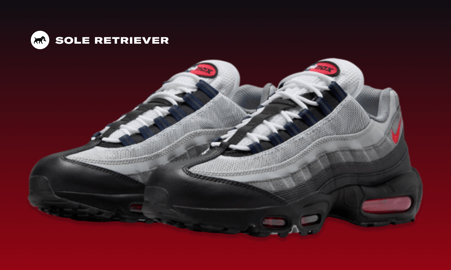 Official Look At The Nike Air Max 95 Black Track Red Anthracite 