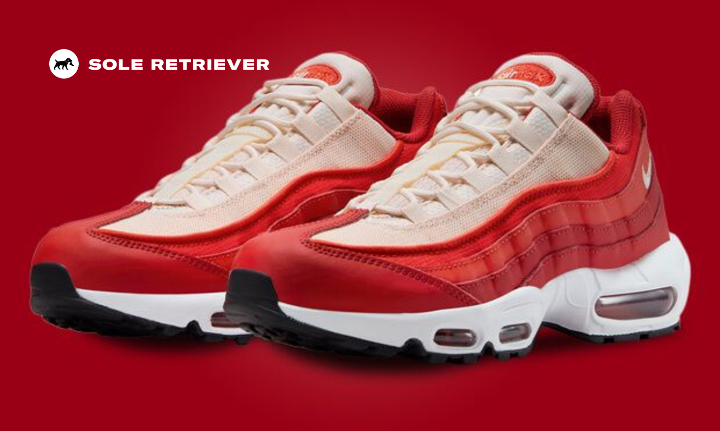 Nike Men's Air Max 95 Picante Red Guava Ice Sneakers