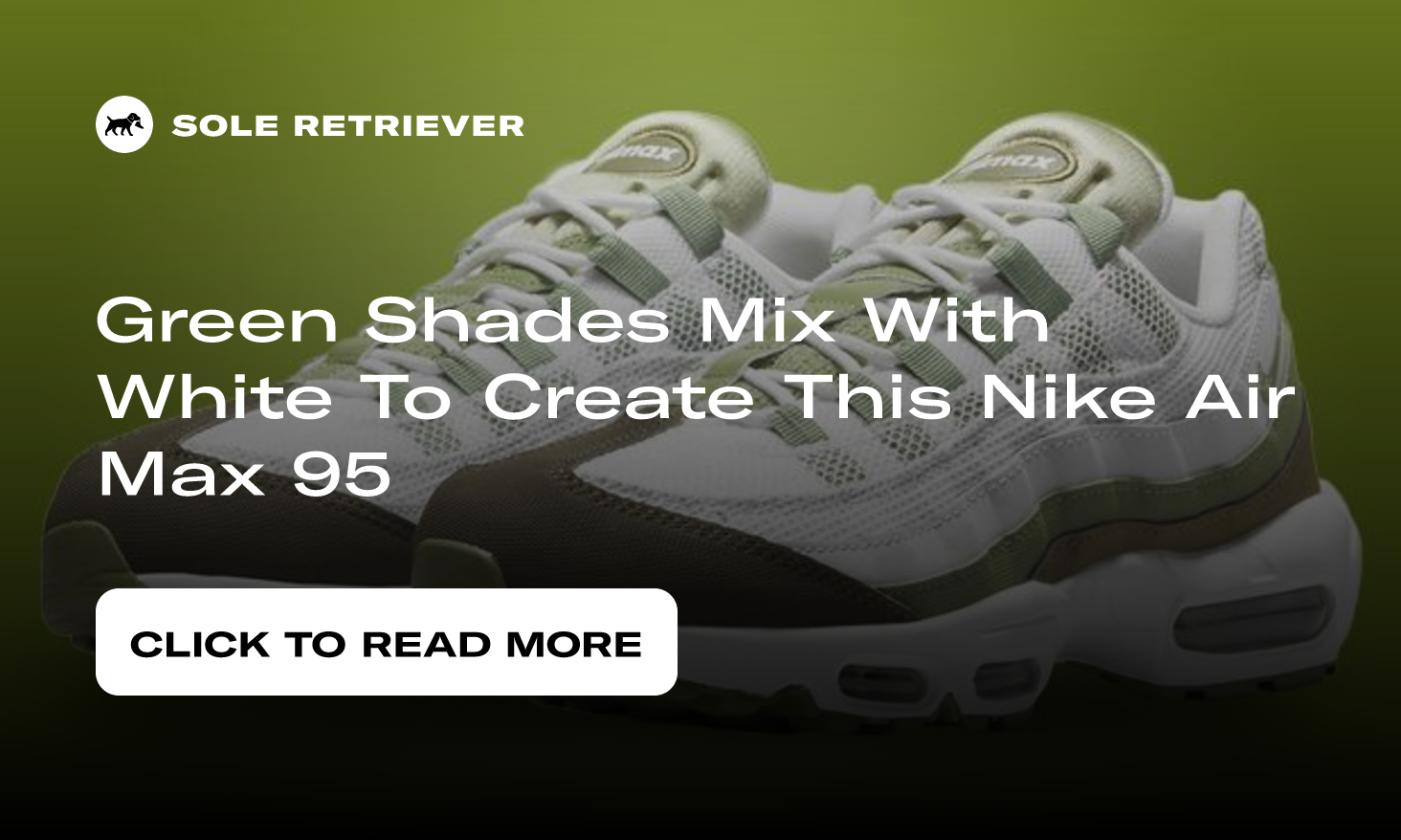 Nike Air Max 95 WHITE / OIL GREEN-MEDIUM OLIVE
