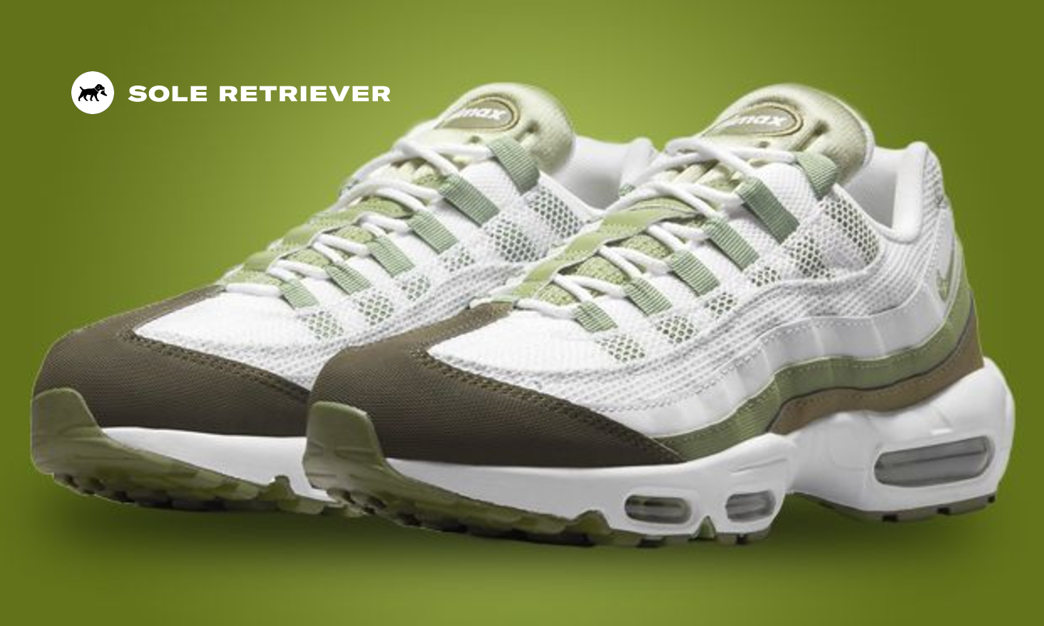 Nike Air Max 95 WHITE / OIL GREEN-MEDIUM OLIVE