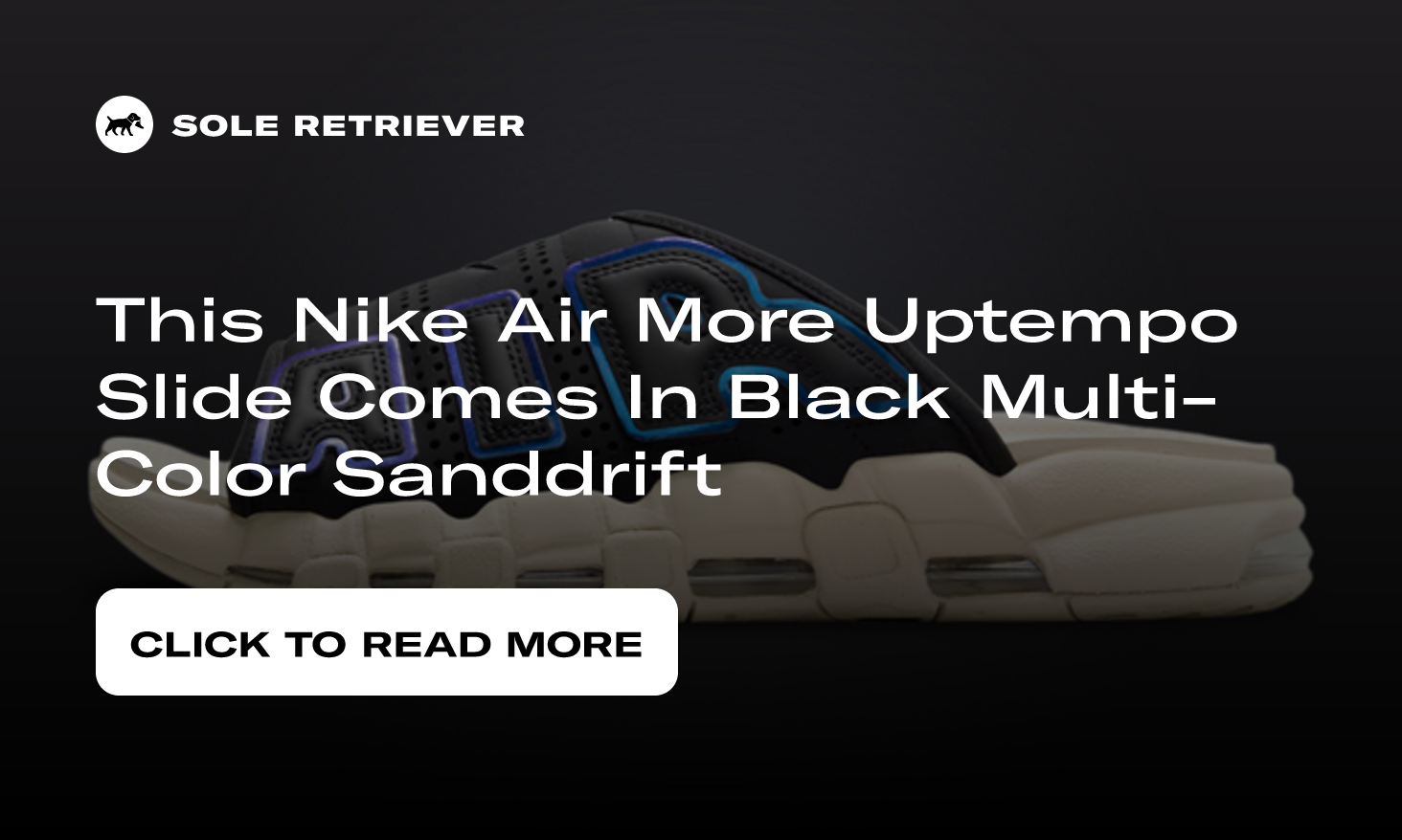 Nike Air More Uptempo Slide Black Multicolor FB7799-001