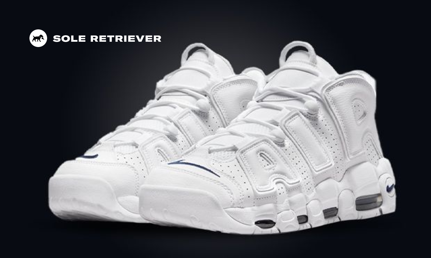 uptempo navy blue and white