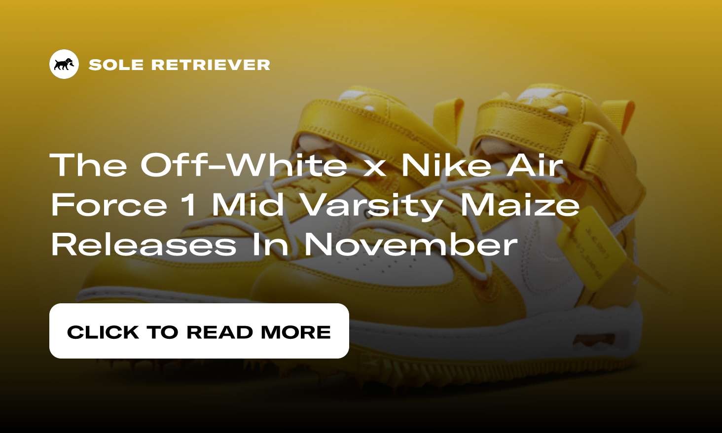Nike Air Force 1 Mid SP Off-White Varsity Maize Men's - DR0500-101