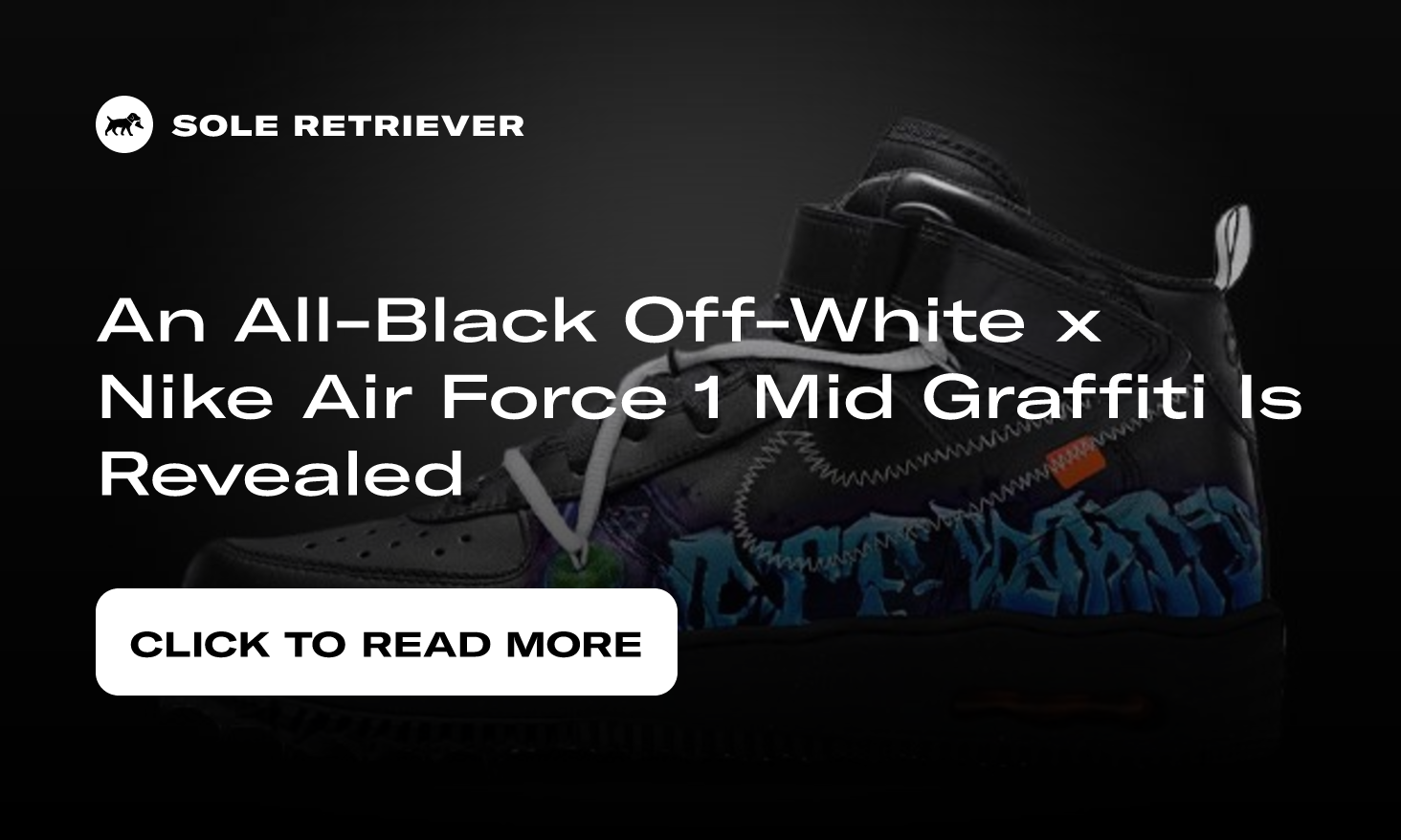 Off-White x Nike Air Force 1 Mid Graffiti “White” and “Black