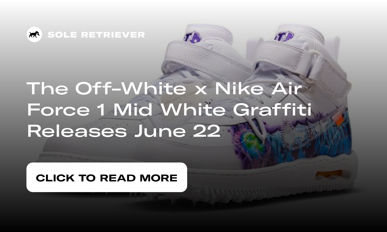 Nike AF1 Mid Graffiti c/o Off-White™ in white
