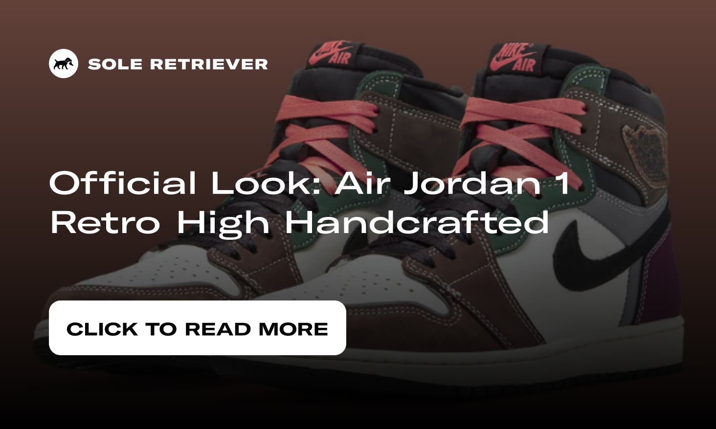 Air Jordan 1 Handcrafted Black Archaeo Brown Release