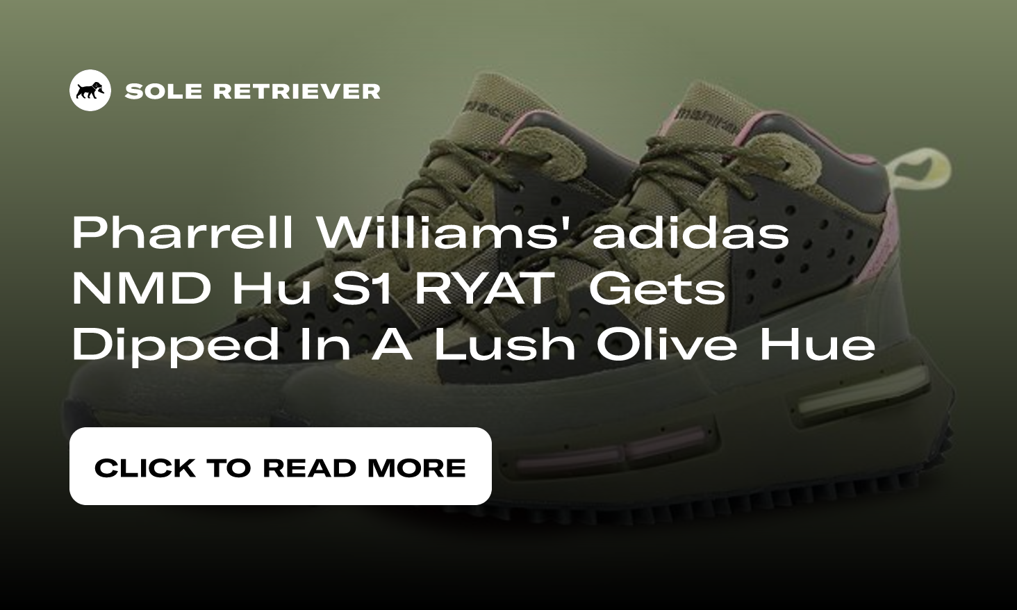 Pharrell adidas Hu NMD S1 RYAT Focus Olive IE4686 Info