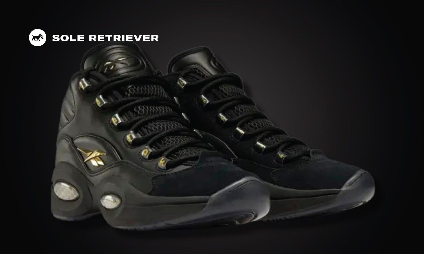 Reebok question black gold for sale top