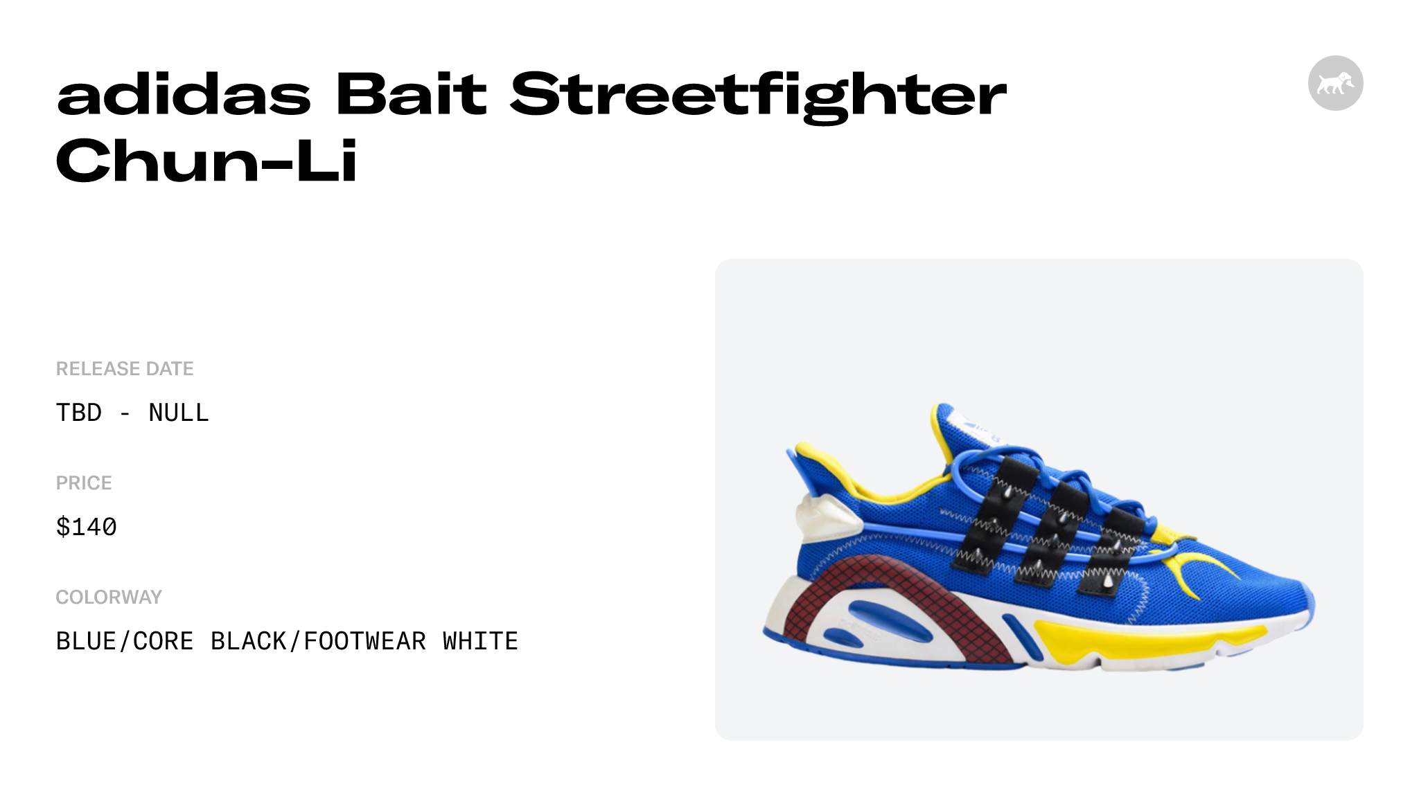adidas Bait Streetfighter Chun-Li - FY5361 Raffles and Release Date