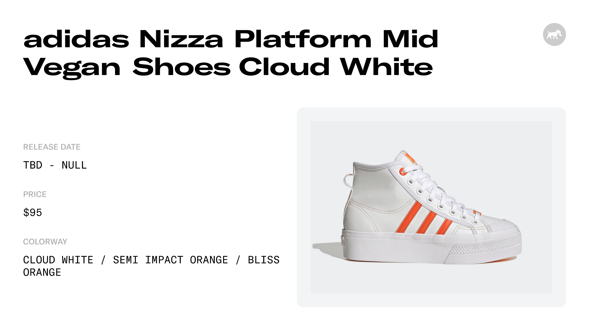 adidas Nizza Cloud Mid and Vegan White Raffles Shoes Platform Release GY1897 - Date