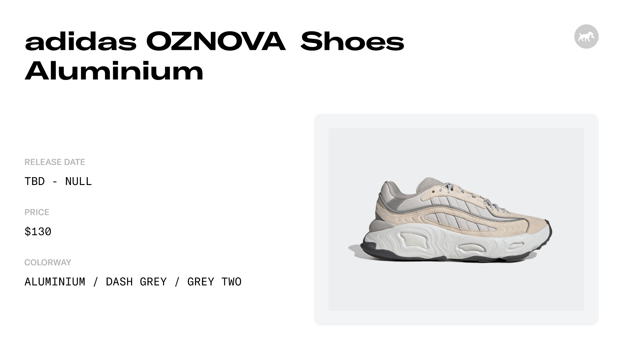 adidas OZNOVA Shoes Aluminium - GW9399 Raffles and Release Date