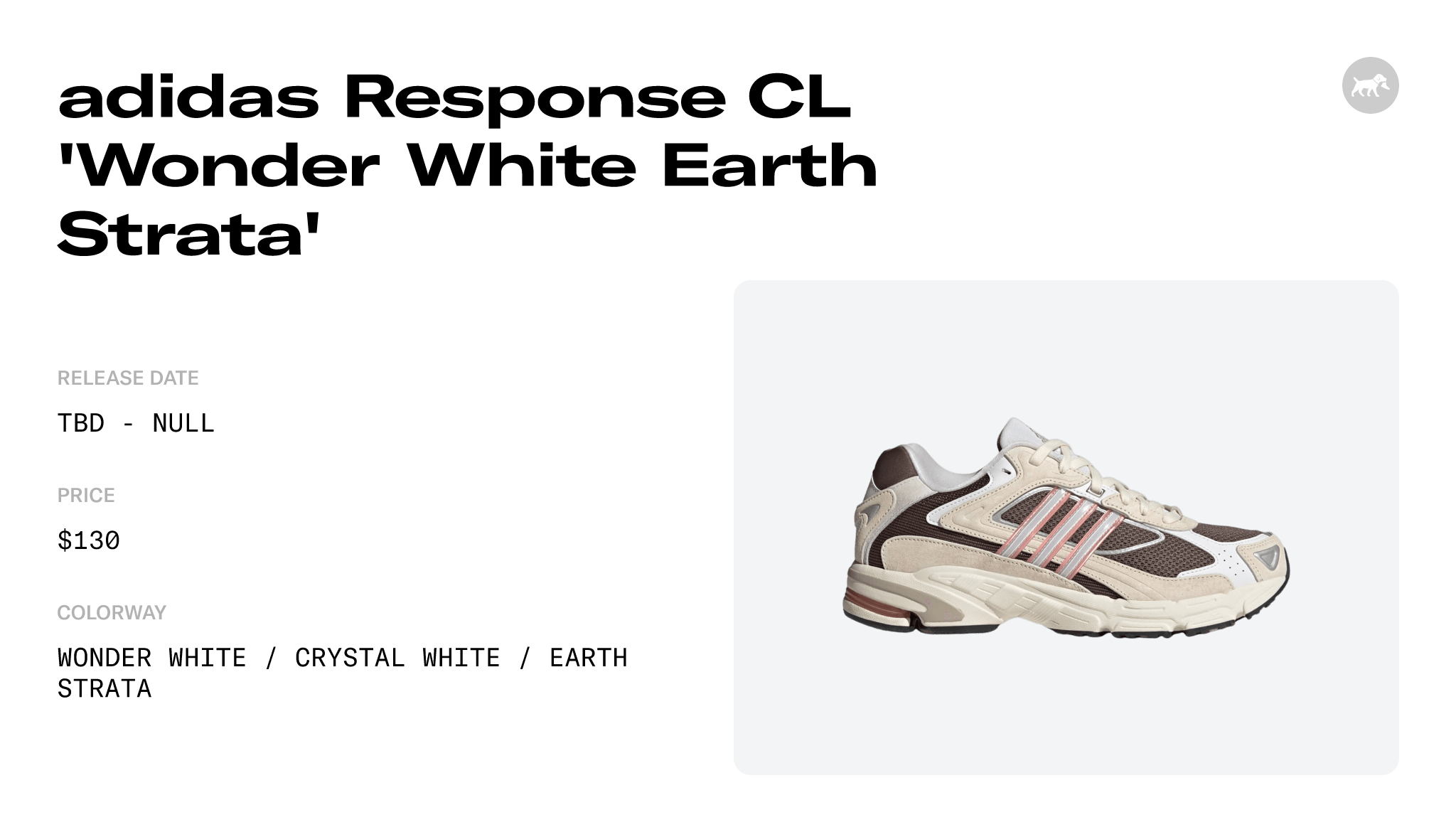 adidas Response CL 'Wonder White Earth Strata' - IG3079 Raffles and Release  Date