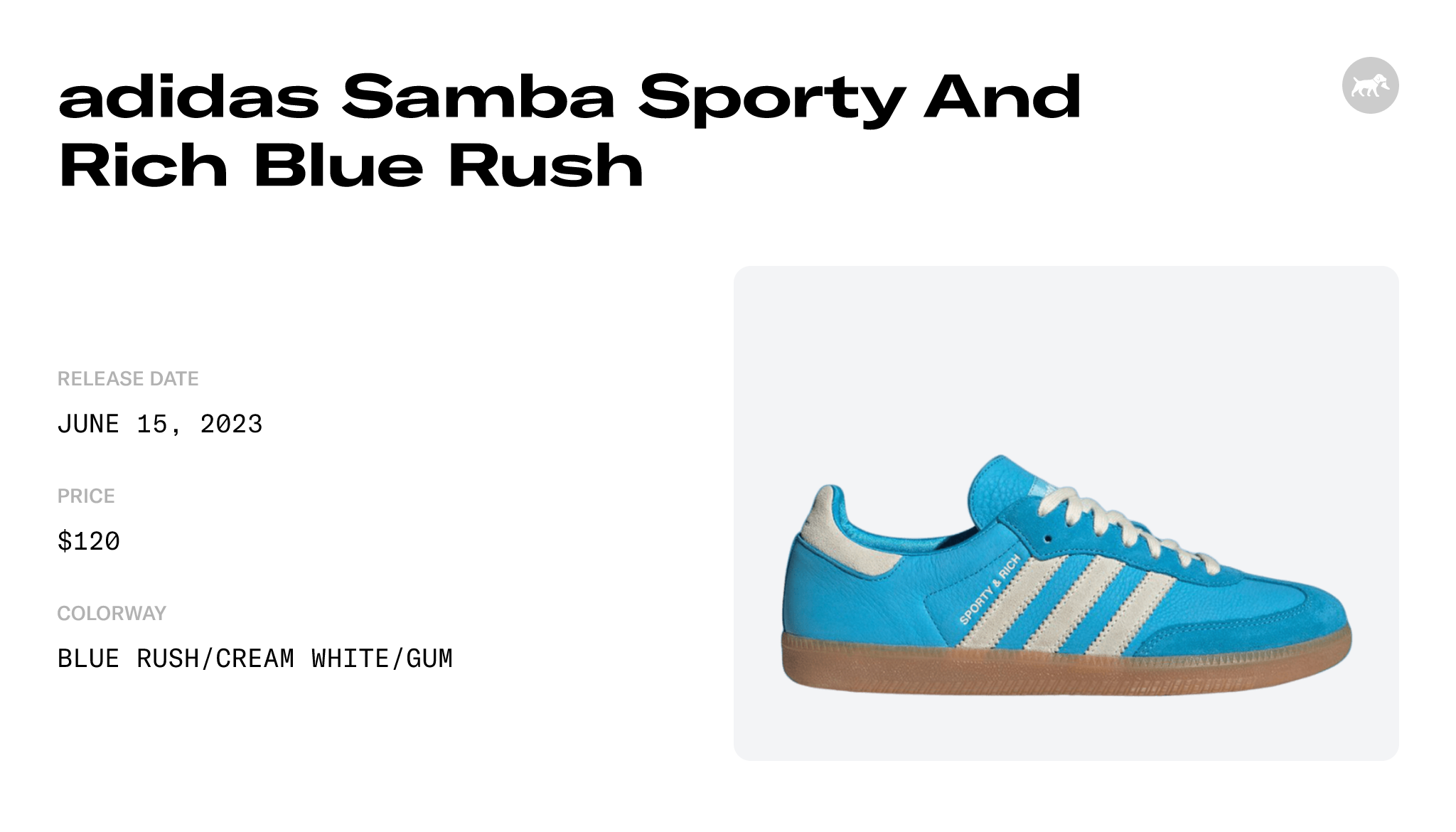 Adidas Samba OG Sporty & Rich Blue Grey Size 10 US IE6975, NEW, SHIPS  NOW! 195745452907