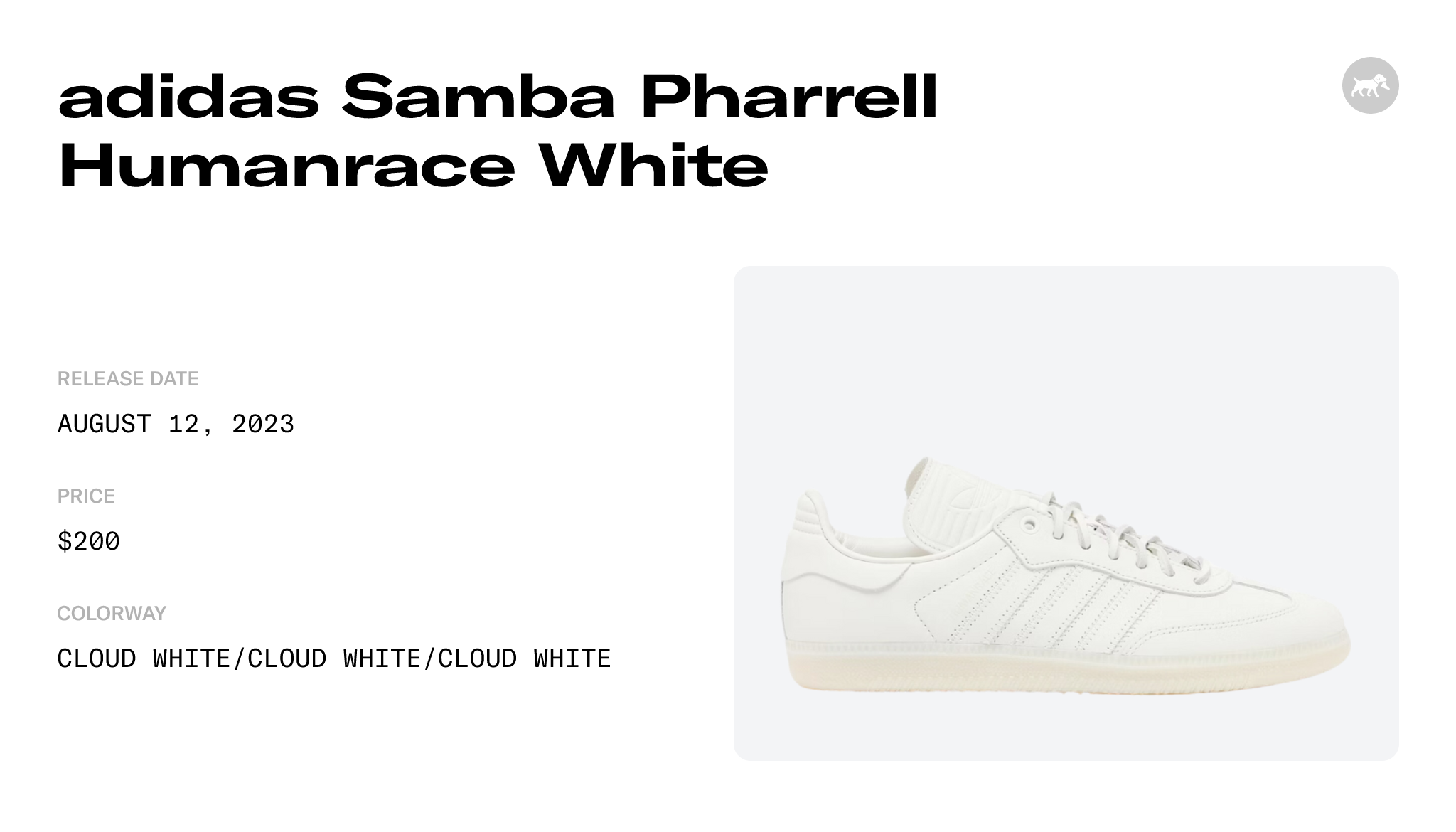 Adidas X Pharrell Williams Humanrace Samba White Shoes - IE5124