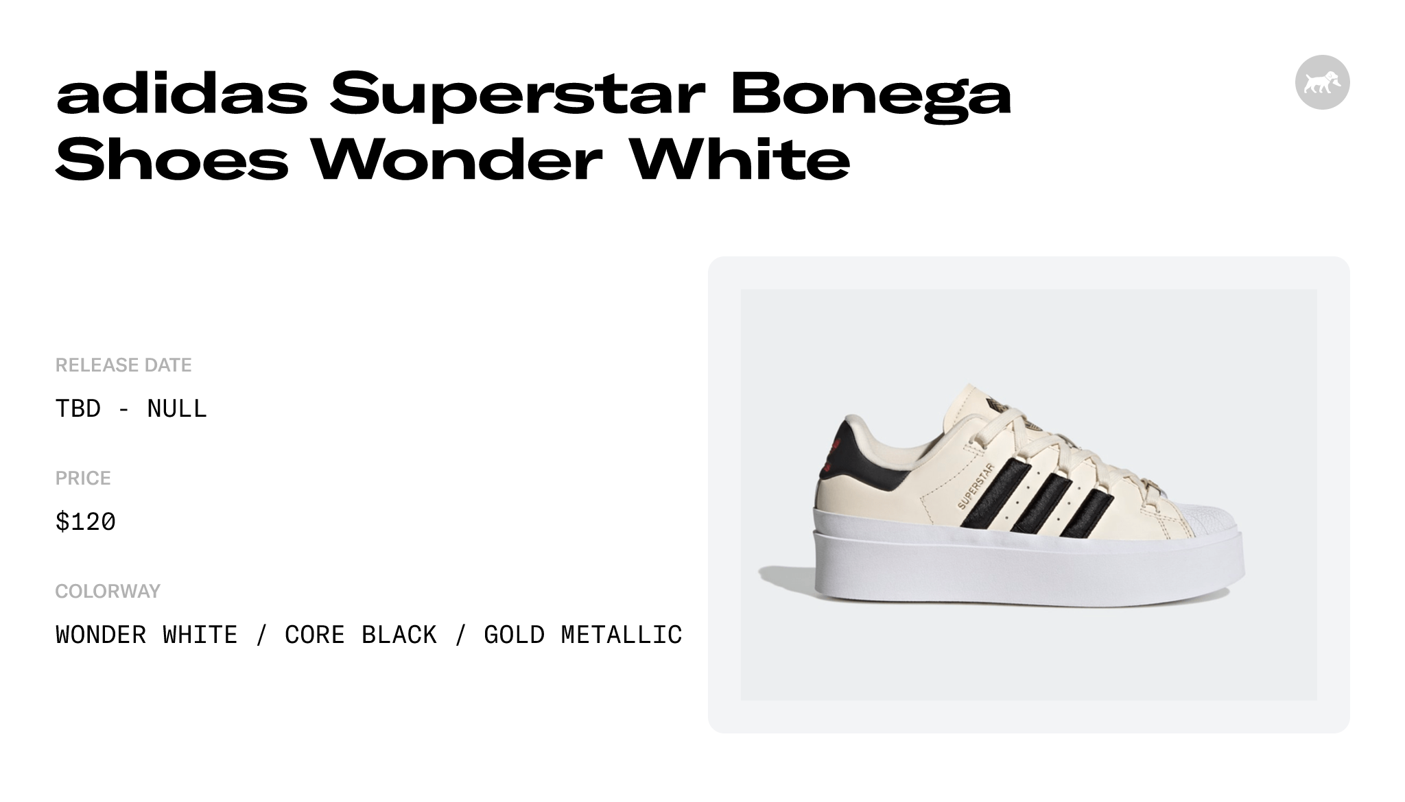 adidas Superstar Bonega Shoes Wonder White - IF4827 Raffles and Release Date