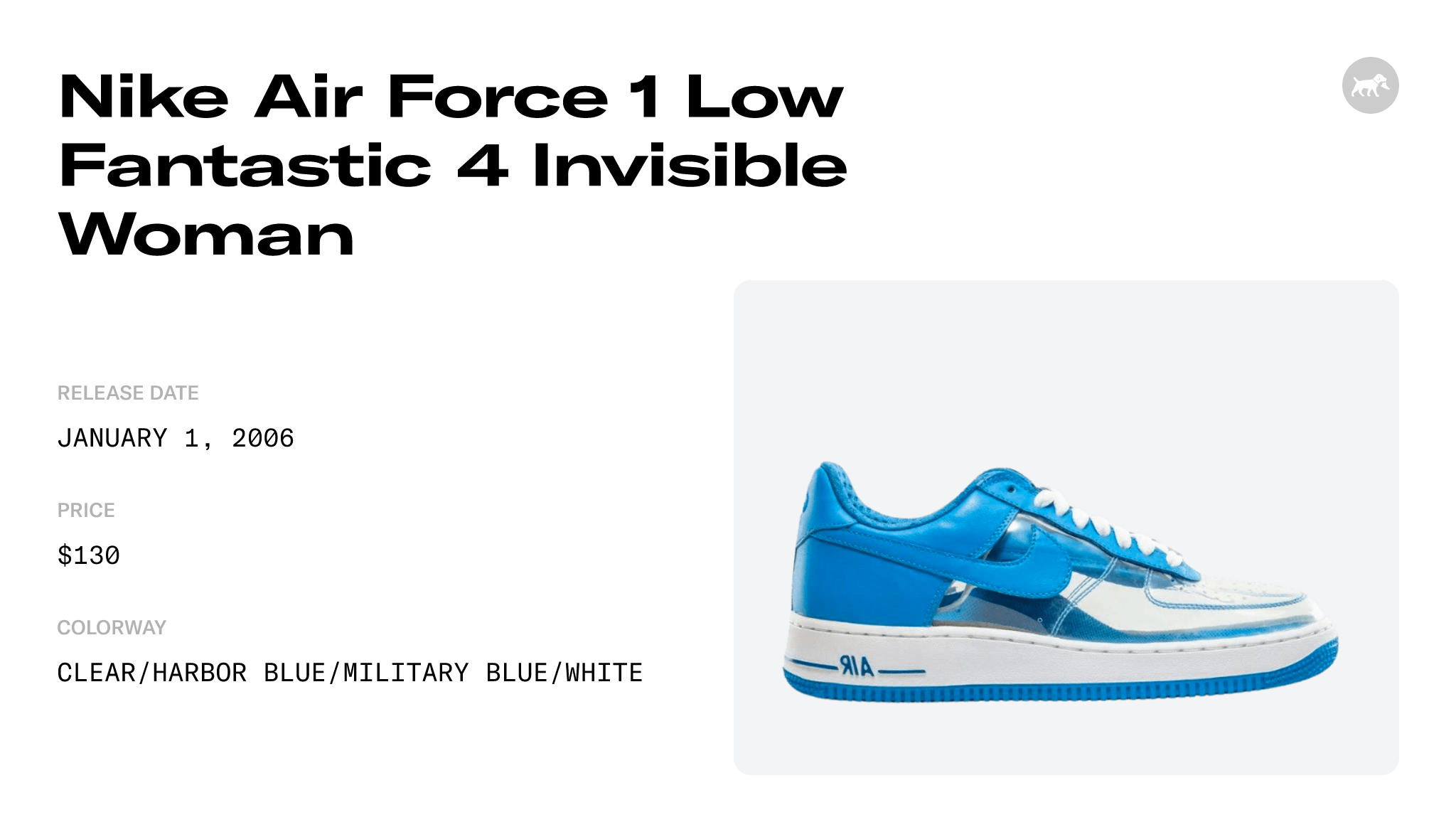 Nike Air Force 1 Premium Fantastic 4 Invisible Woman