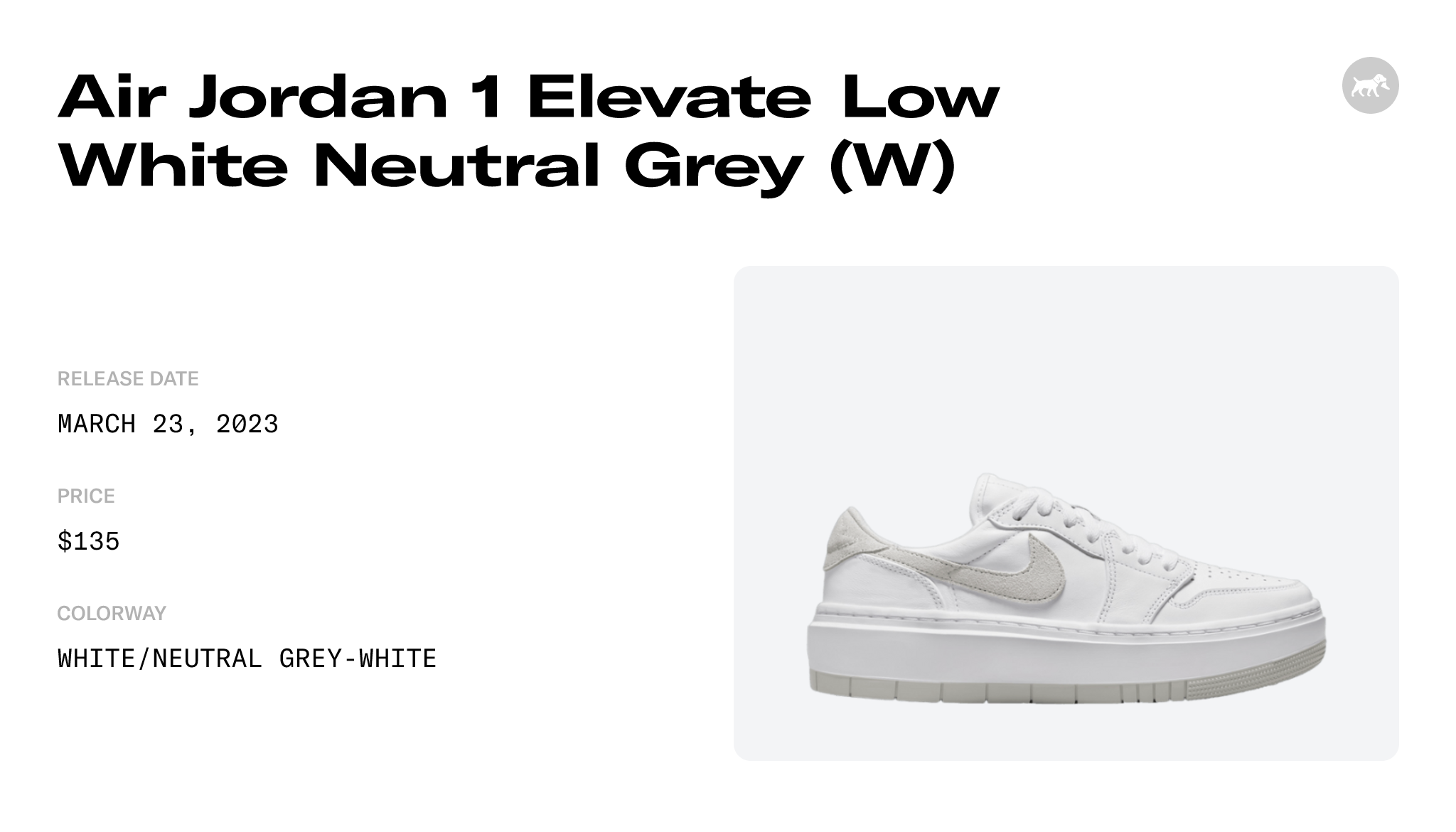 Air Jordan 1 Elevate Low Neutral Grey DH7004-110